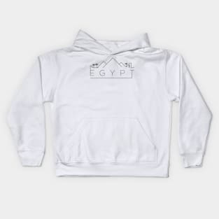 Egypt Minimal Skyline Kids Hoodie